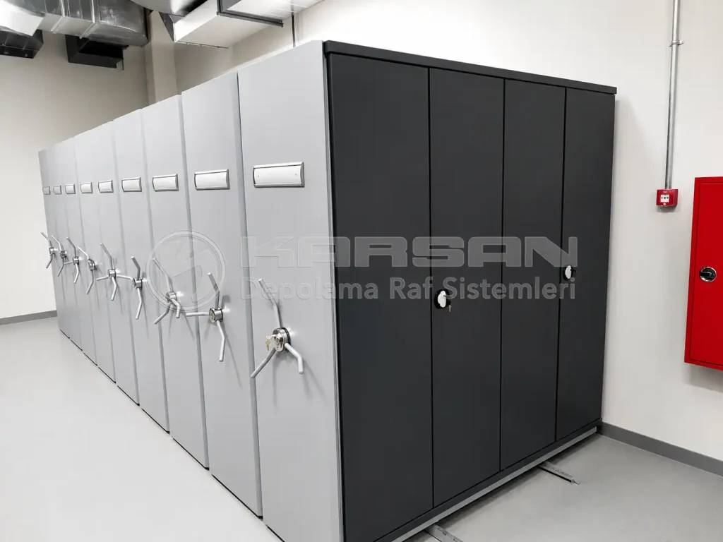 Karsan compact arşiv sistemi, mobil arşiv dolapları
